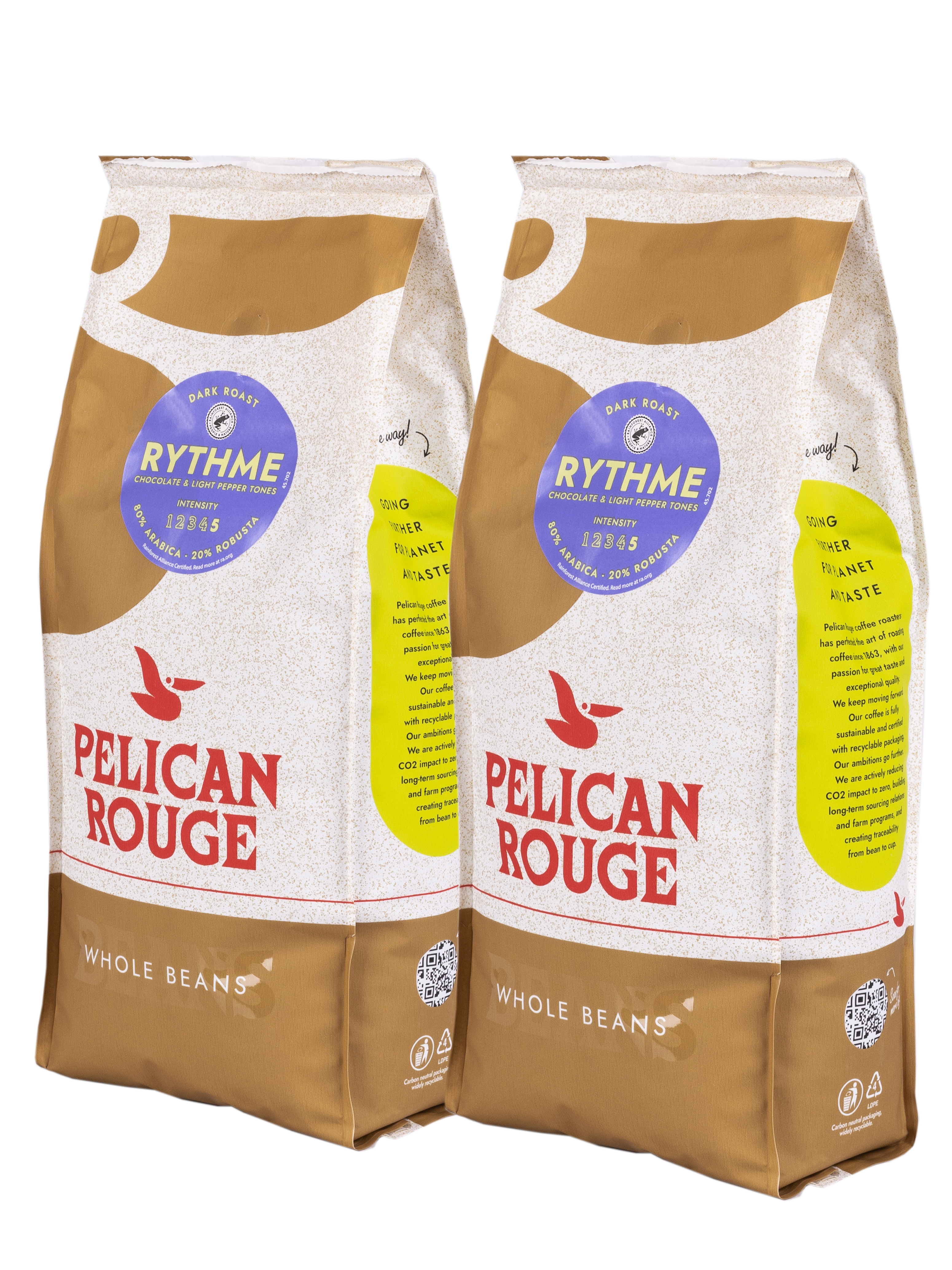 картинка Кофе в зернах PELICAN ROUGE "RYTHME" (A-80) 1000 г по 2 шт. 