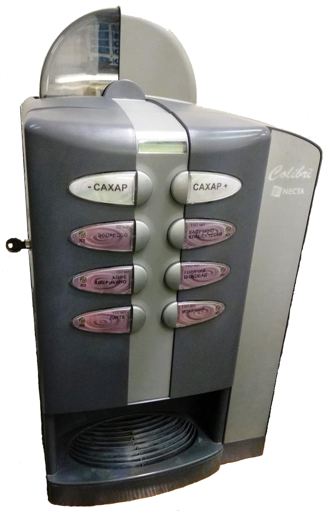 Кофейный автомат Necta Colibri ES 4 (зерновой кофе+3 растворимых) серый