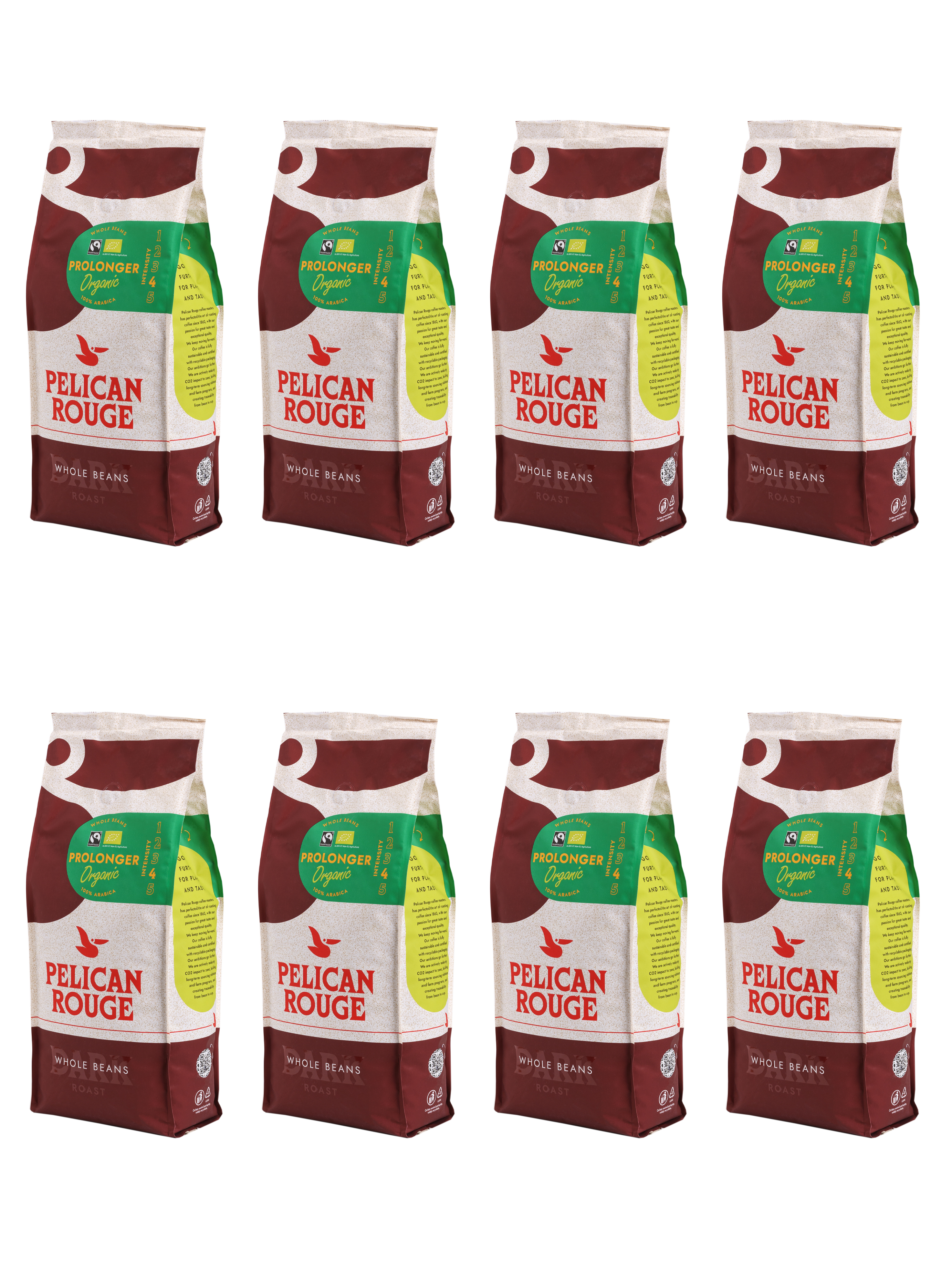 Кофе в зёрнах PELICAN ROUGE "PROLONGER" (А-100) набор из 8 шт по 1 кг