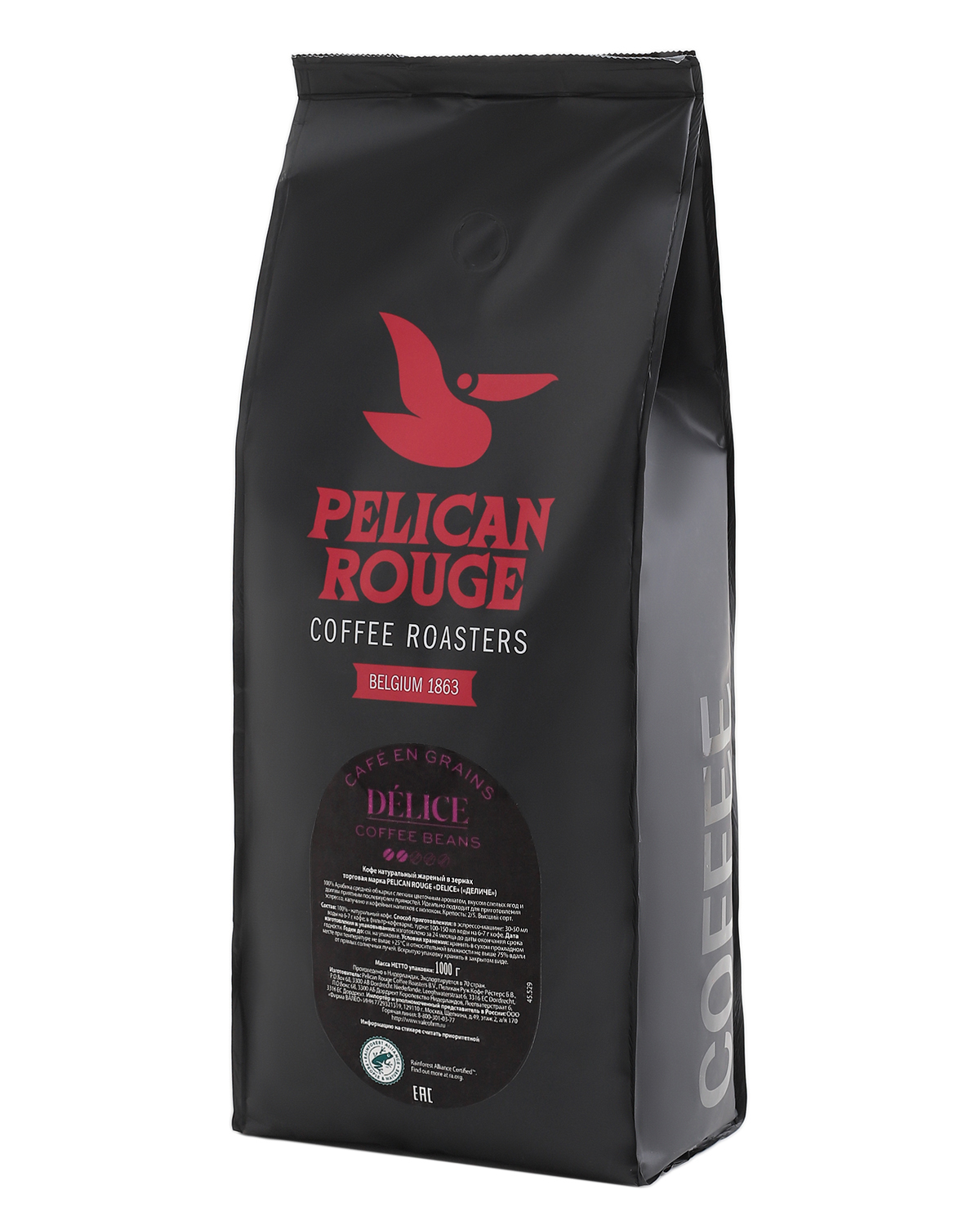 Кофе в зёрнах PELICAN ROUGE "DELICE" (A-100) набор из 2 шт по 1 кг