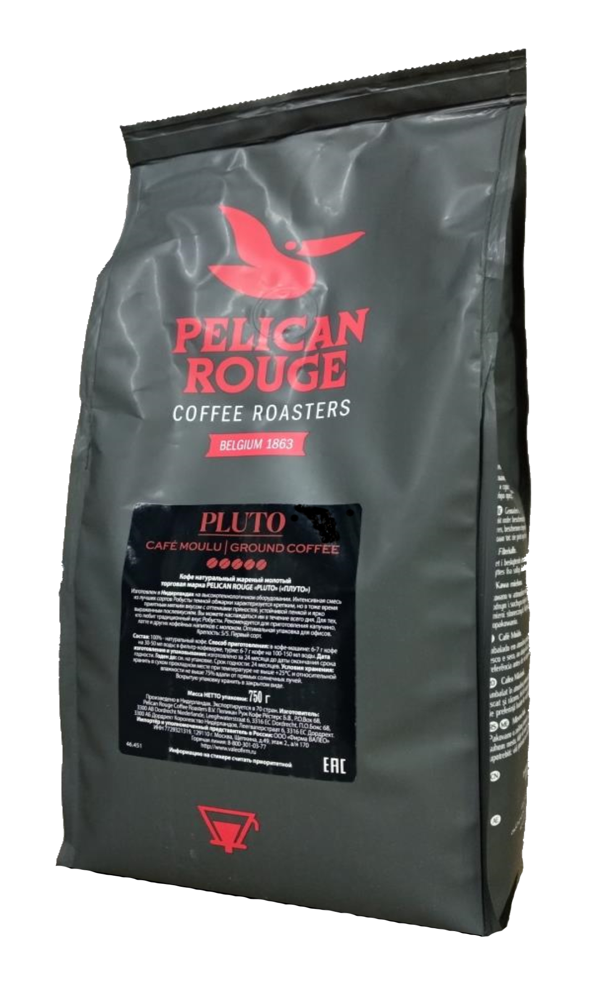 картинка Кофе молотый PELICAN ROUGE "PLUTO" (R-100) TO 750 г Кр-5/5 