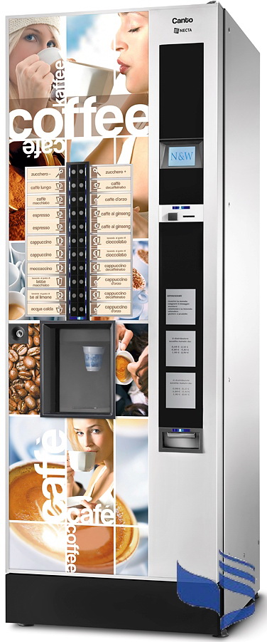 Кофейный автомат Necta CANTO PLUS ES 8 65х183(зерновой кофе+7 растворимых)
