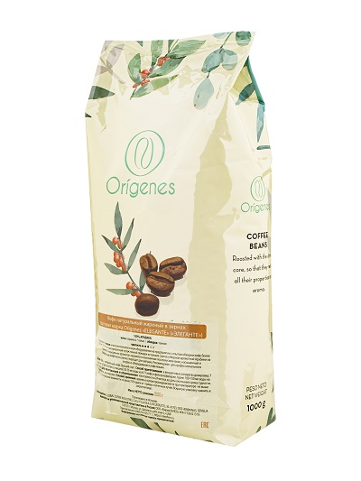 картинка Кофе в зернах ORIGENES «ELEGANTE» (A-100) ТO 1 кг Кр-3/5 
