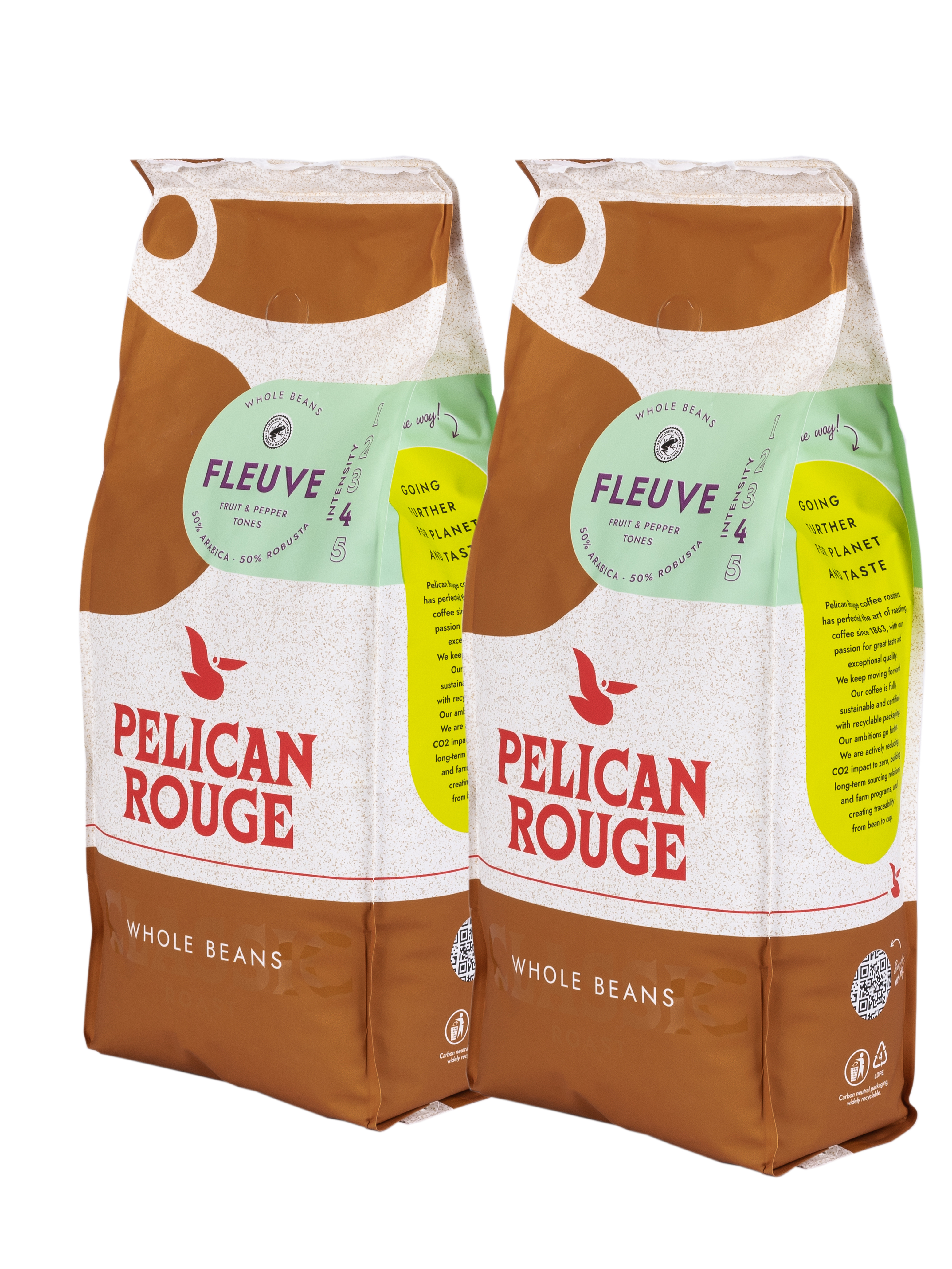 Кофе в зёрнах PELICAN ROUGE "FLEUVE" (А-50) набор из 2 шт по 1 кг