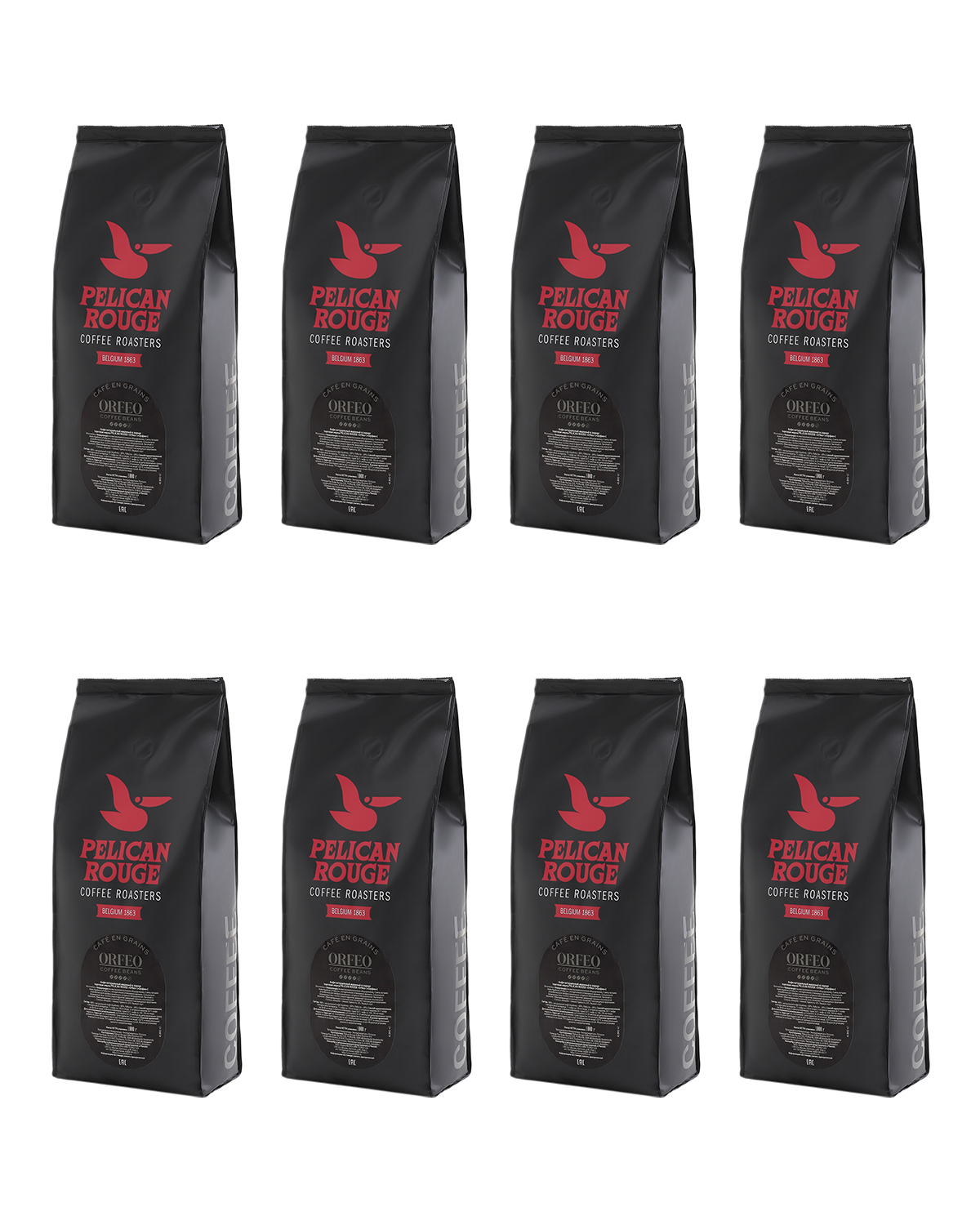 Кофе в зёрнах PELICAN ROUGE "ORFEO" набор из 8 шт по 1 кг