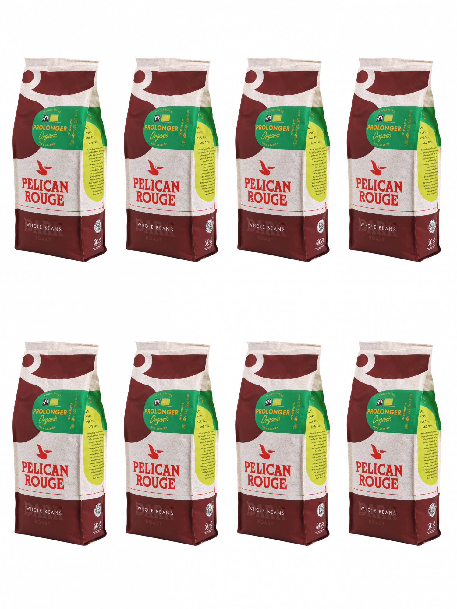 Кофе в зёрнах PELICAN ROUGE "PROLONGER" (А-100) набор из 8 шт по 1 кг