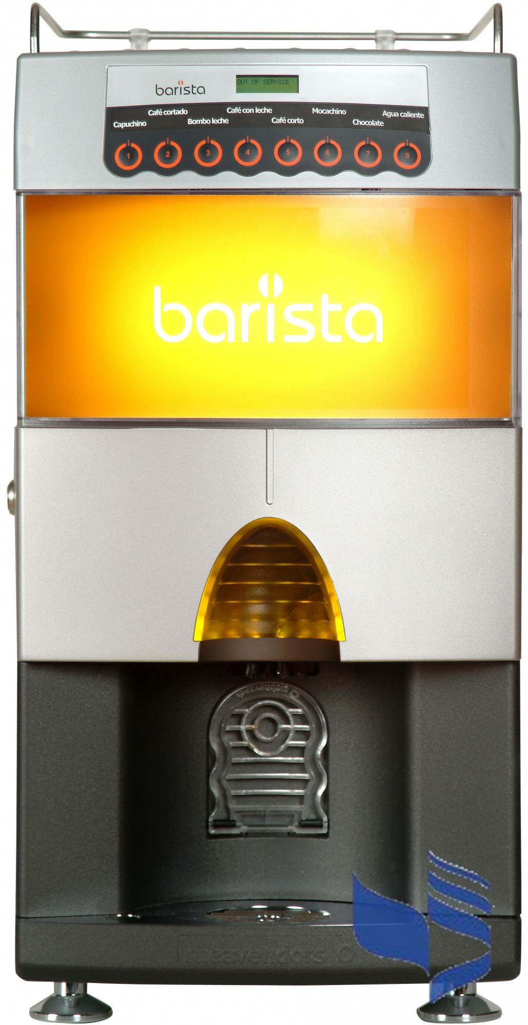 Автомат RHEAVENDORS Barista E3 R1 (зерновой кофе+2 растворимых,1микс,помпа)