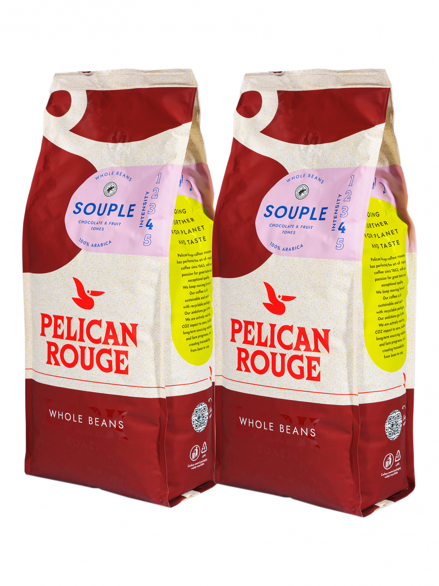 Кофе в зёрнах PELICAN ROUGE "SOUPLE" (А-100) набор из 2 шт по 1 кг