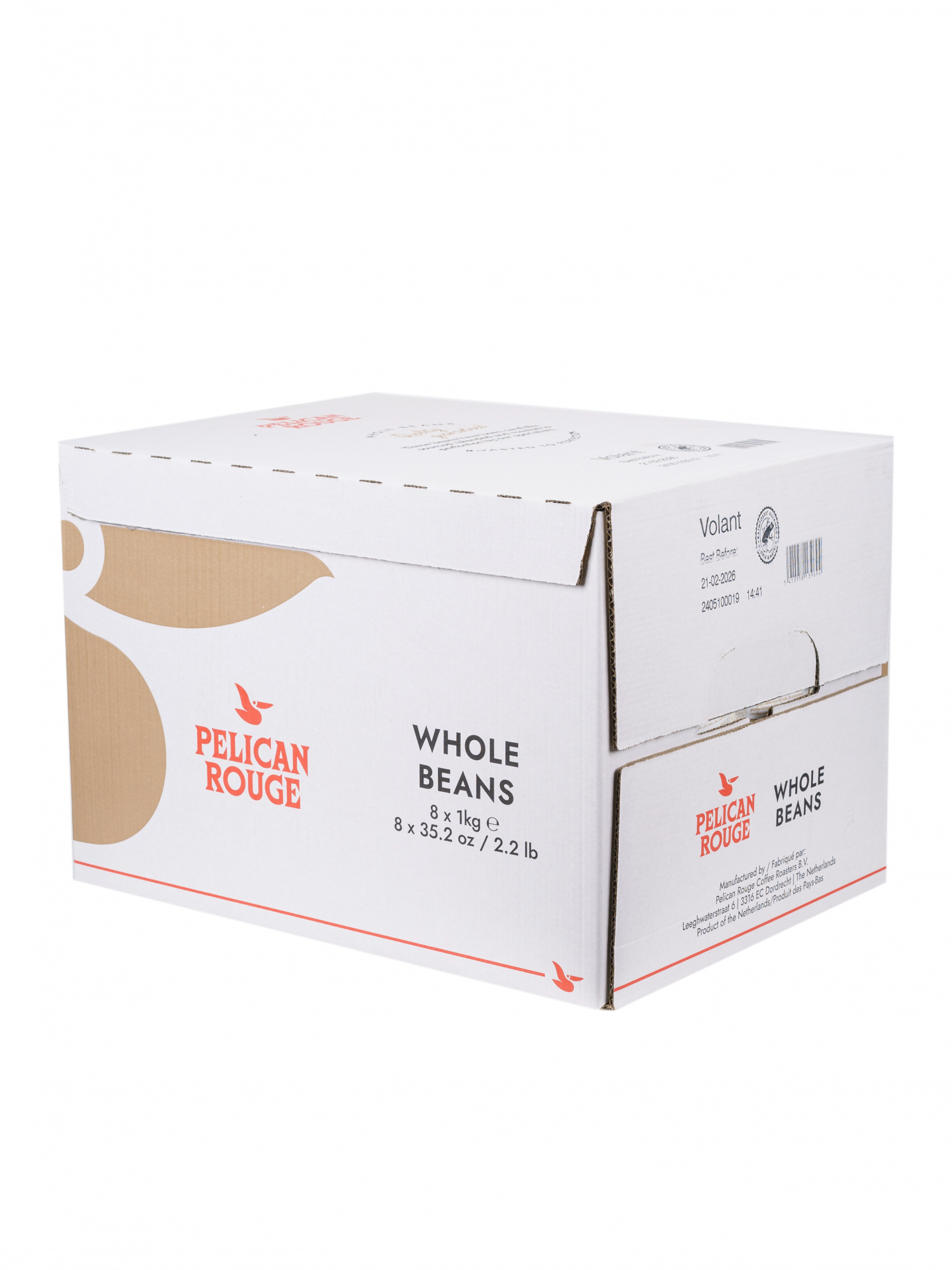 Кофе в зёрнах PELICAN ROUGE "VOLANT" (А-100) набор из 8 шт по 1 кг