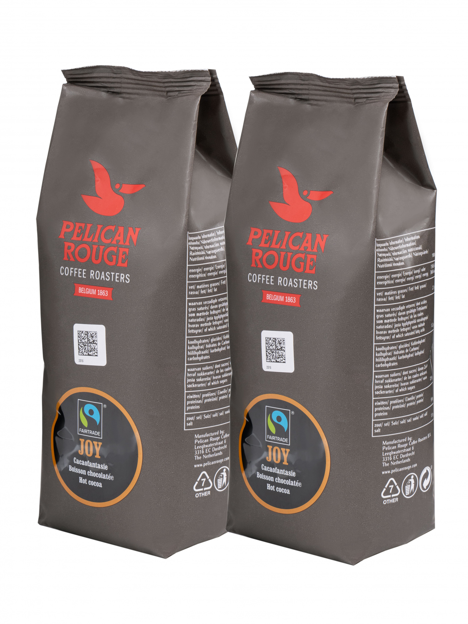 Горячий шоколад PELICAN ROUGE "JOY" набор из 2 шт по 1 кг