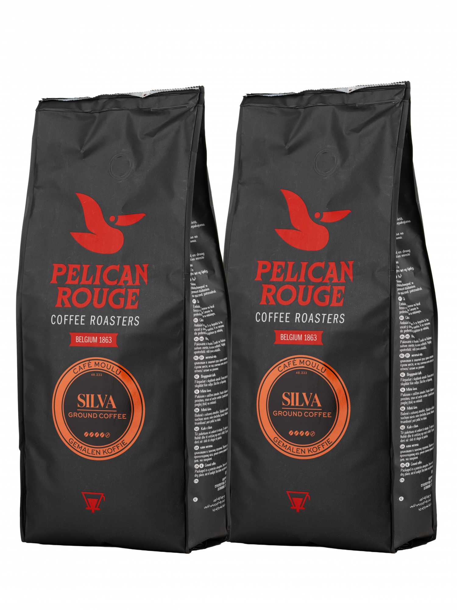 Кофе молотый PELICAN ROUGE "SILVA" (A-25) набор из 2 шт по 1 кг
