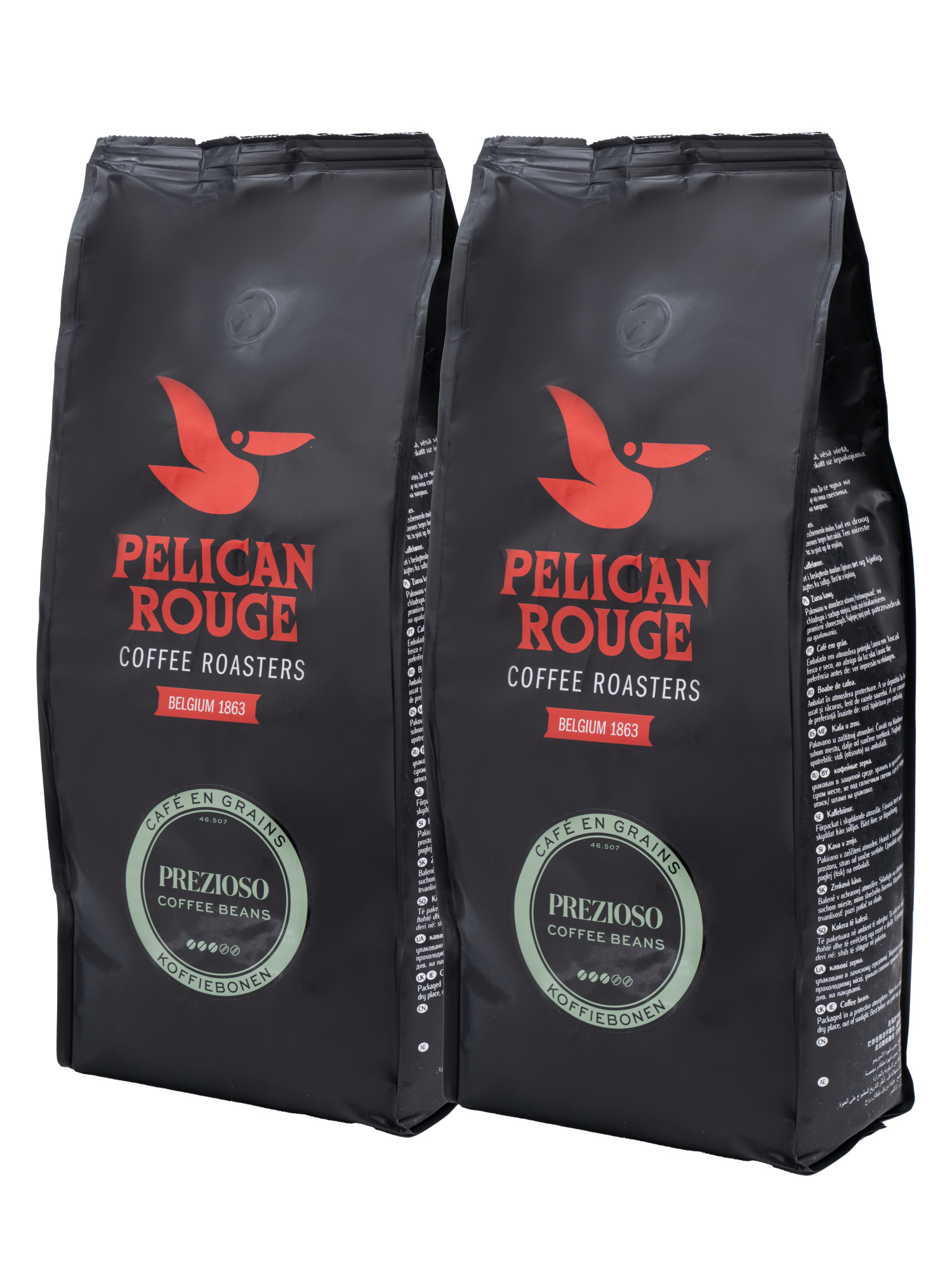 Кофе в зёрнах PELICAN ROUGE "PREZIOSO" (A-50) набор из 2 шт по 1кг